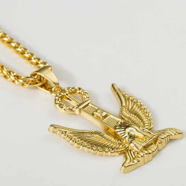 Large 18K Gold King Eagle Pendant – Too Icy Jewelry