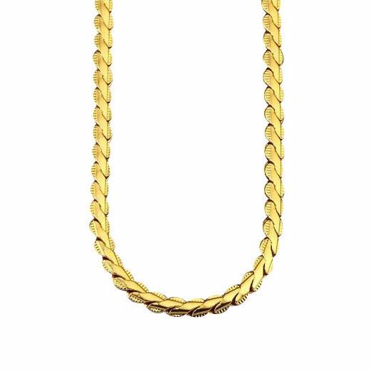 4mm 18K Gold Serpentine Chain – Too Icy Jewelry