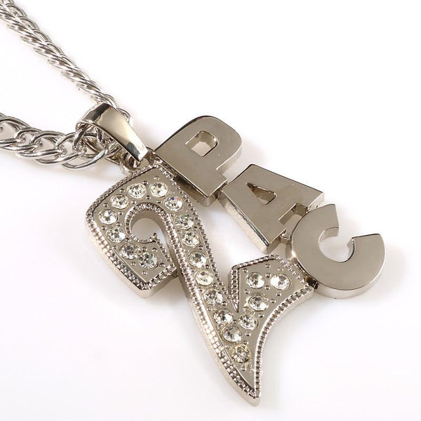 Iced Out 18K Gold/Silver 2Pac Pendant