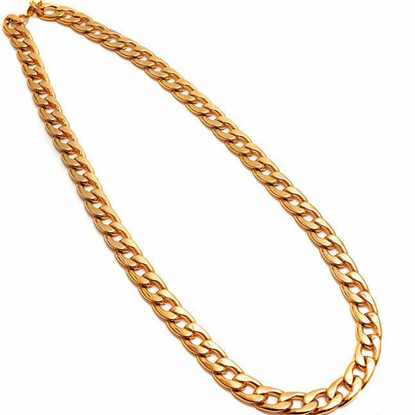 10mm 18K Gold Curb Chain