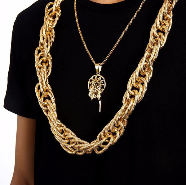 22mm 18K Gold/Silver Prince of Wales Chain
