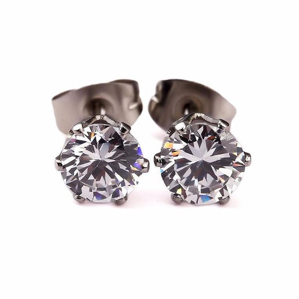 Stainless Steel Silver Earrings