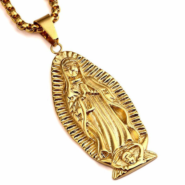 18K Gold Virgin Mary Pendant [2nd variation]
