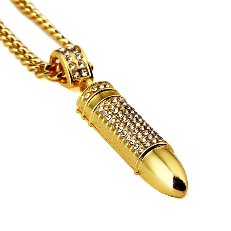 Gold bullet clearance pendant