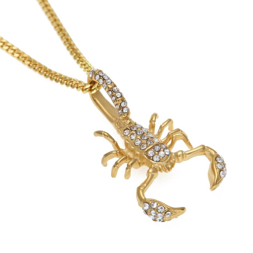 Iced out scorpion deals pendant